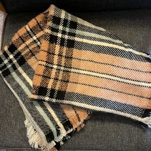 Plaid American Eagle Blanket Scarf